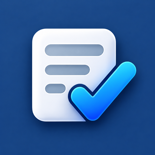 The Form Gatekeeper icon: a white form with a blue check mark, on navy